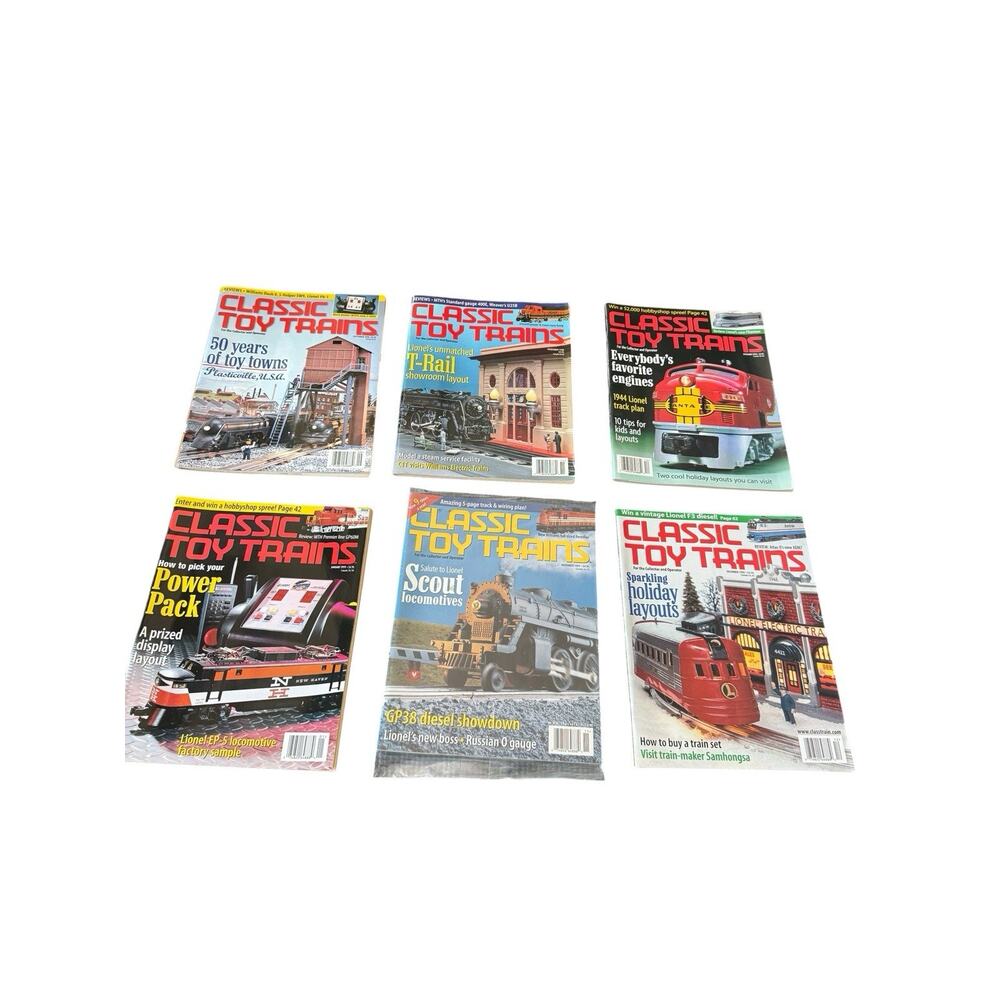 Classic Toy Trains Mag Lot 6 1998 1999 Lionel Layouts O Gauge‎ Trains Hobby